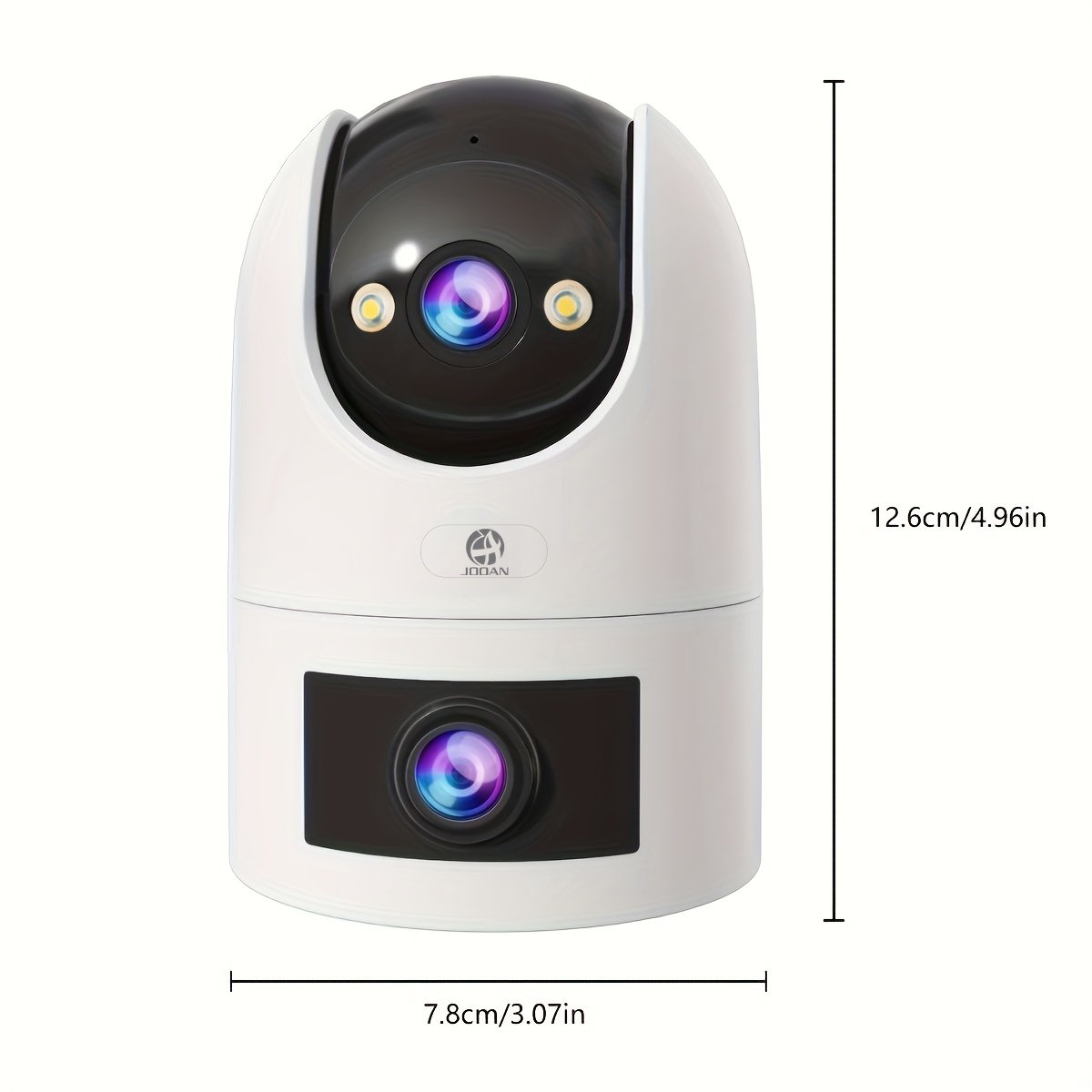 Easy to install ultra HD wireless outdoor surveillance camera, dual lens dual screen, ultra HD color night vision, outdoor waterproof and rain, application control, motion detection, two-way audio, no battery, support 5G network WiFi - Image 6