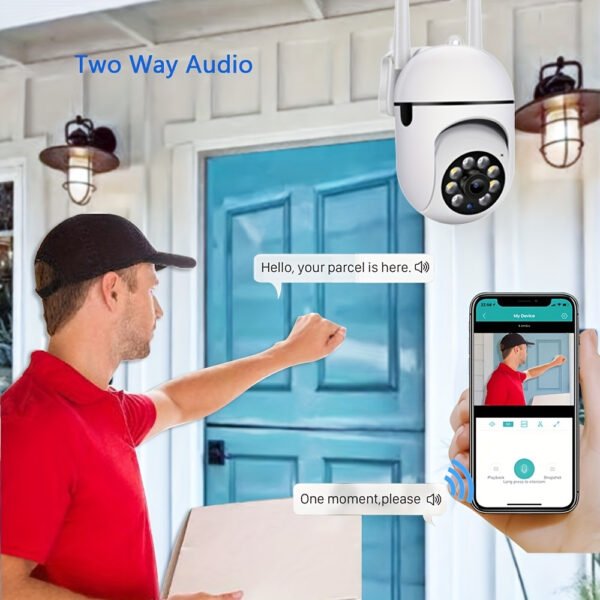HD 1080P Wireless Network Camera - Wall-Mounted, Night Vision, App Control, Audio And Motion Alerts, Color Display, USB Powered, 355° Horizontal And 90° Vertical Pan-Tilt, Indoor Home Security, with Two-Way Audio And AI Detection. - Image 18