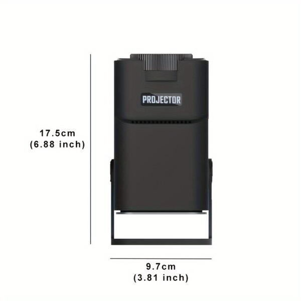 W WUDUNG HY320 Mini Projector - 720P HD, Wireless 5.0 & WiFi6, Portable Cinema with 180° Rotation, W WUDUNG - Image 2