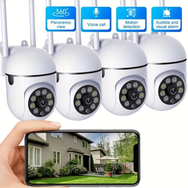 JOOAN 1080P HD Security Camera with Full-Color Night Vision, Two-Way Audio & Motion Detection - Easy Setup WiFi & USB Powered, 2.4G WiFi, AP Hotspot, JOAN - Image 4