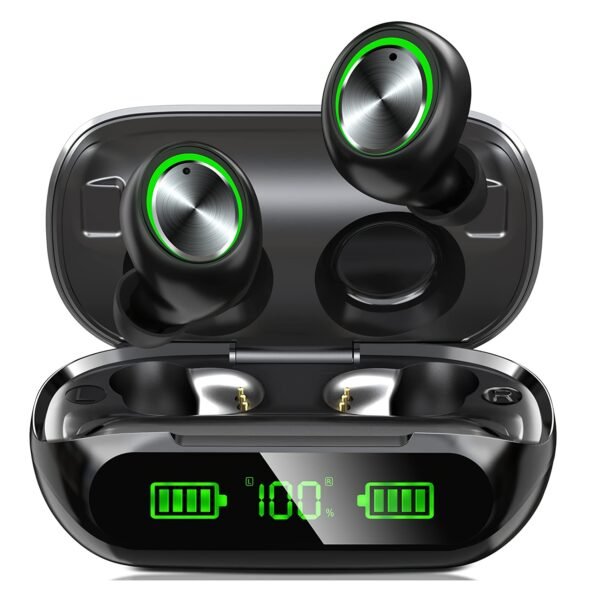 200-Hour Playtime Wireless Earbuds with 1400mAh Charging Case - HD Calls, Deep Bass, ENC Noise Cancellation, IPX7 Waterproof, Touch Control for Running & Workouts, Earbuds Wireless - Image 6