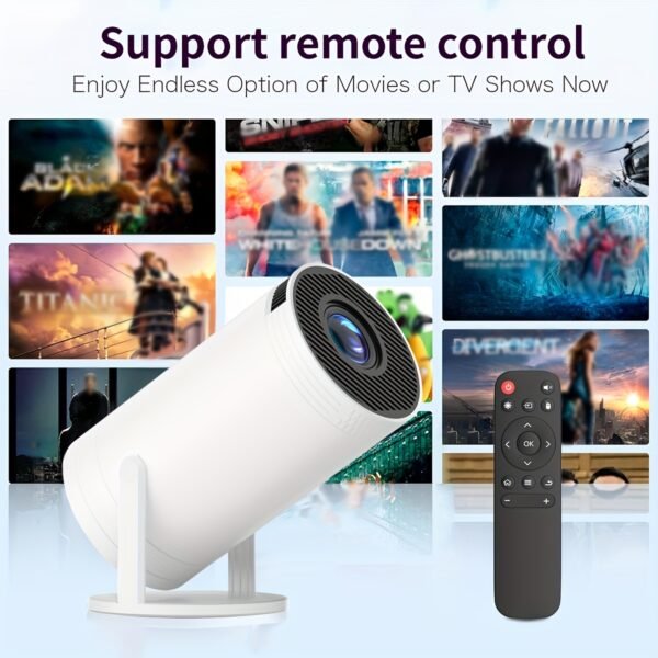 XYA-UHD Portable Mini Projector with WiFi & Wireless - Android 12, 270° Rotation, HD 1080P, Cute Bunny Design, Smartphone/Tablet Compatible, Ideal for Home Theater & Presentations - Image 2