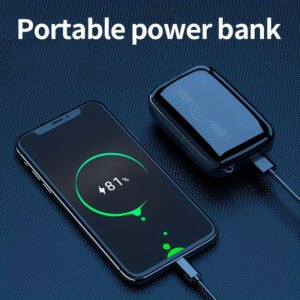 TWS Wireless Headset with Large Capacity Charging Case, Long Battery Life, LED Power Display, Flashlight, Compatible with All Smartphones - Ideal for Students, Men, Women, Birthday and Holiday Gifts, Earphones, Headphones