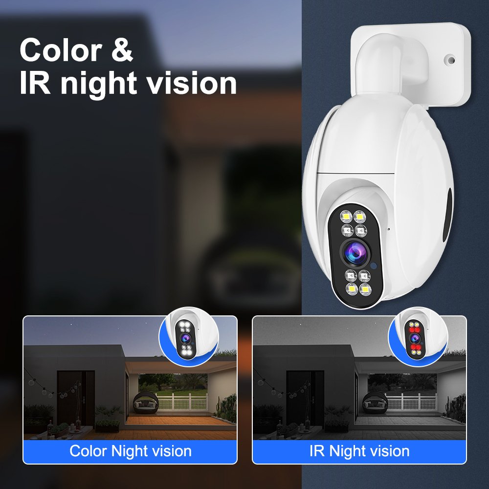 WJG 1080P HD Wireless WiFi Security Camera, Outdoor Wall Hanging, IPX4 Waterproof, Color Night Vision, AI Motion Detection, Two-Way Audio, Real-Time Video Recording, USB Powered, No Battery Required, Mini Camera Wireless - Image 4