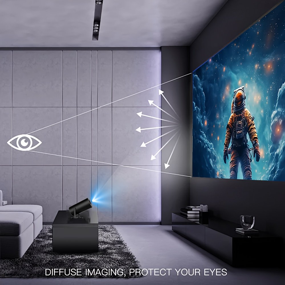 Y300 Compact 720P Mini Projector - USB Powered, Portable & Compatible with iOS/Android Smartphones, Supports Power Banks for On-the-Go Movie Night, Sleek Design, Perfect Christmas Gift, Carry, Immediate Upgrade, Professional Visual Experience - Image 3