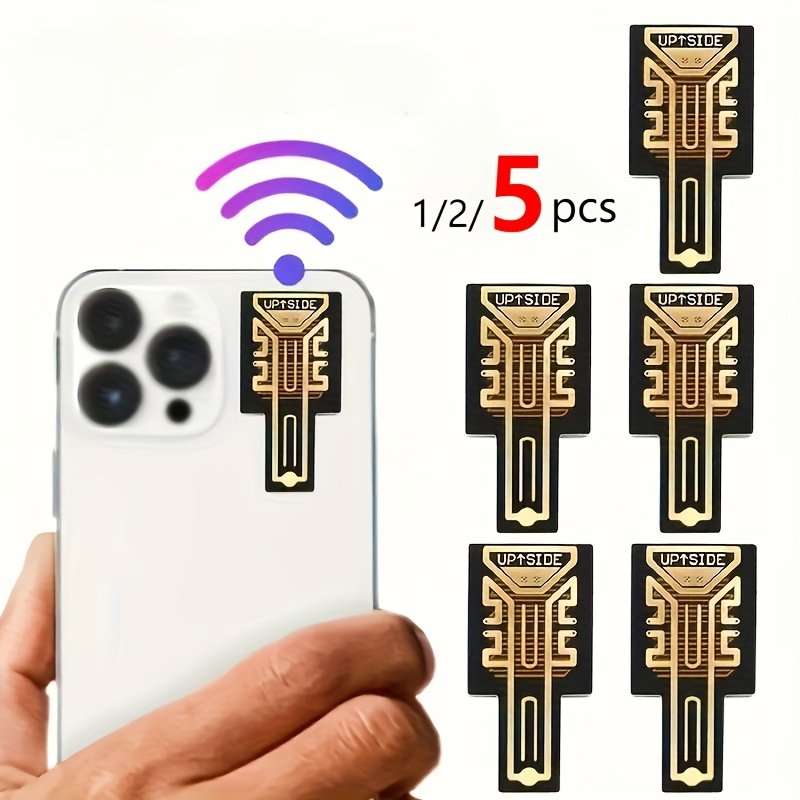 Mobile Phone Signal Sticker Download Speed Enhancement Sticker Carbon Ink PVC Line, Network Signal Auxiliary Enhancement Sticker, Easy to Install No Battery 1/3/6/10pcs