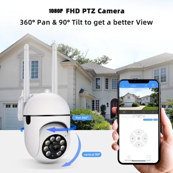 HD Wireless Home Security Camera - Full Color Night Vision, Human Detection & Alerts, 24/7 Monitoring, Wi-Fi Enabled, USB Powered, Indoor, Mobile Detection, Connection Anytime And Anywhere