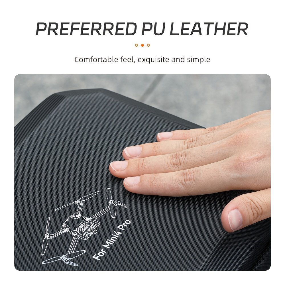 DJI Mini 4 Pro Hard Shell Carrying Case - Durable, Waterproof & Shockproof Travel Bag with Detachable Shoulder Strap for Drone and Remote Controller Storage, Handbag, Protective, EVA - Image 12