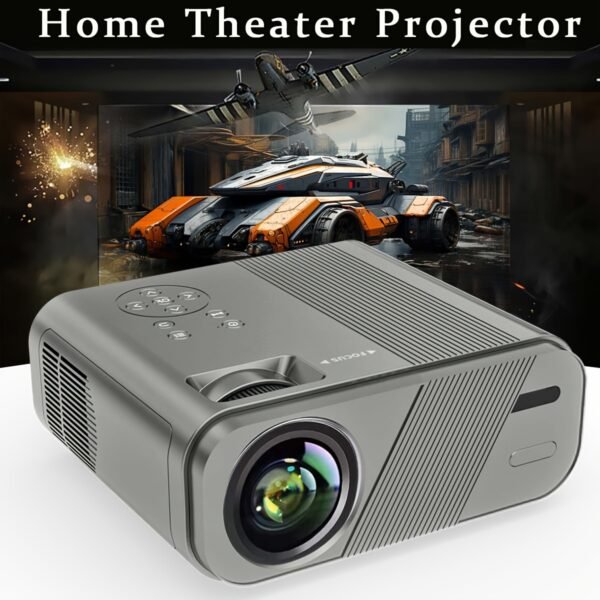 VEXY Full HD 1080P Portable Projector with Wi-Fi and BT 5G, Table Mount Home Theater, LCD Display, 3000+ Lumen, 16:9 Aspect Ratio, Remote Control, Wireless Connectivity, Compatible with HDTV, USB, IOS, Android, European Two-pin Plug, 220-240V Power Supply - Image 4