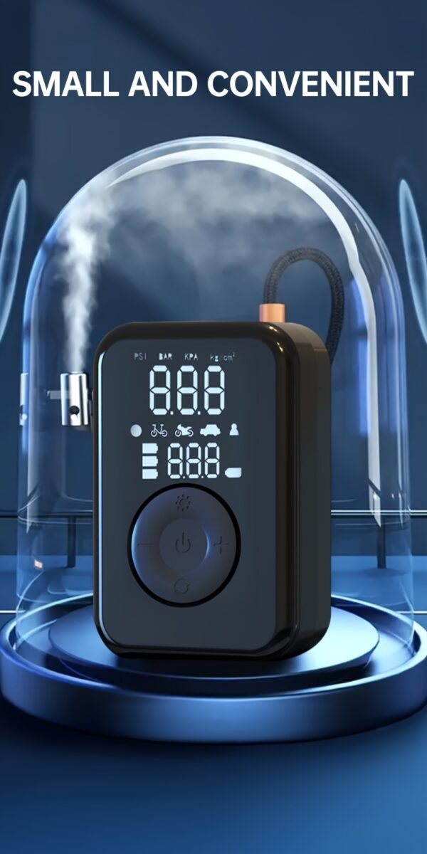Portable Wireless Car Battery Jump Starter, Tire Inflator, Air Compressor Easily Inflates Tires, LED Display, with Flashlight And Power Bank, High-Capacity Battery. - Image 13