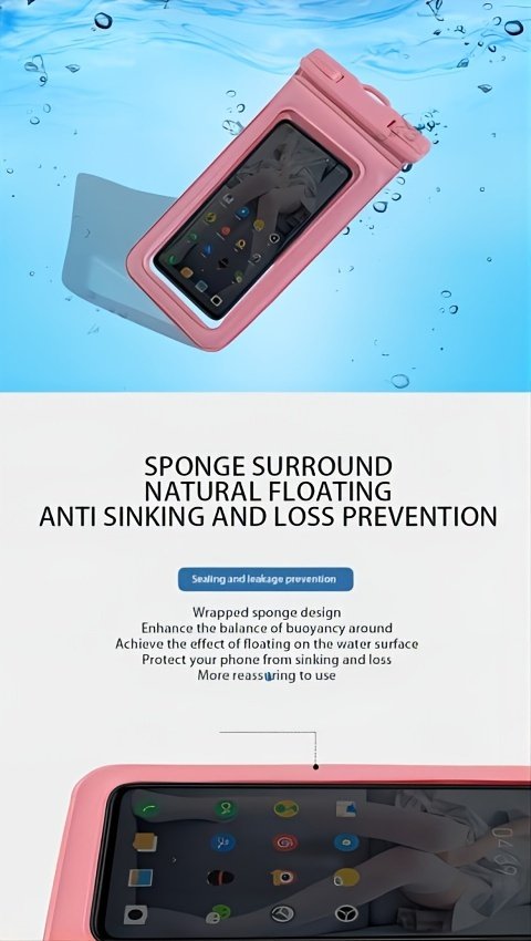 Waterproof Mobile Phone Bag, Double-layer Floating Leakproof Dry Storage Bag For 18.29 Cm Mobile Phone - Image 15