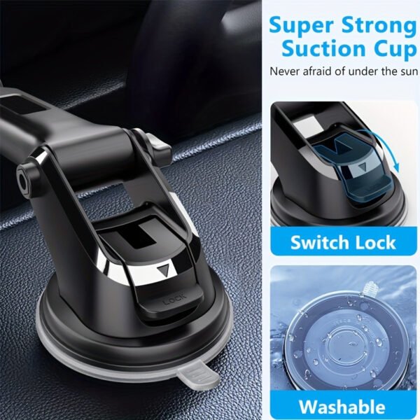 1pc Car Fixed Navigation Phone Holder, 360 Degree Rotation, 270 Degree Rotation Suction Cup Type Air Outlet Navigation Holder, Can Be Used for Navigation and Making Phone Calls, Suitable for Various Cars - Image 7