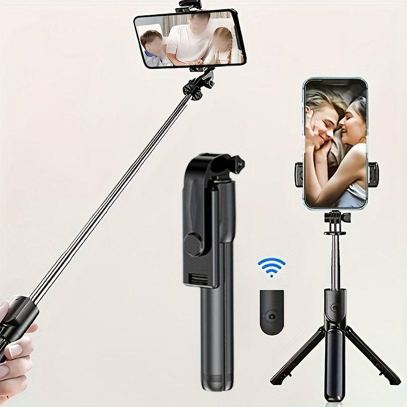 Selfie Pole Shooting Mobile Phone Holder, Floor-standing Tripod Selfie God, Travel Convenient 360-degree Rotation, Live Broadcast Camera Outdoor Handheld Anti-shake Panoramic Camera - Image 2