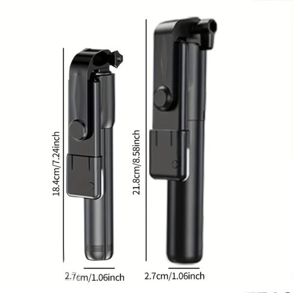 Wireless Selfie Stick Tripod with Integrated Light and Remote Control, 360 Degree Rotating, ABS Material, Rechargeable Lithium Polymer Battery, with USB Charging, for Video and Photography, ≤36V Portable Smartphone Stand - Image 6