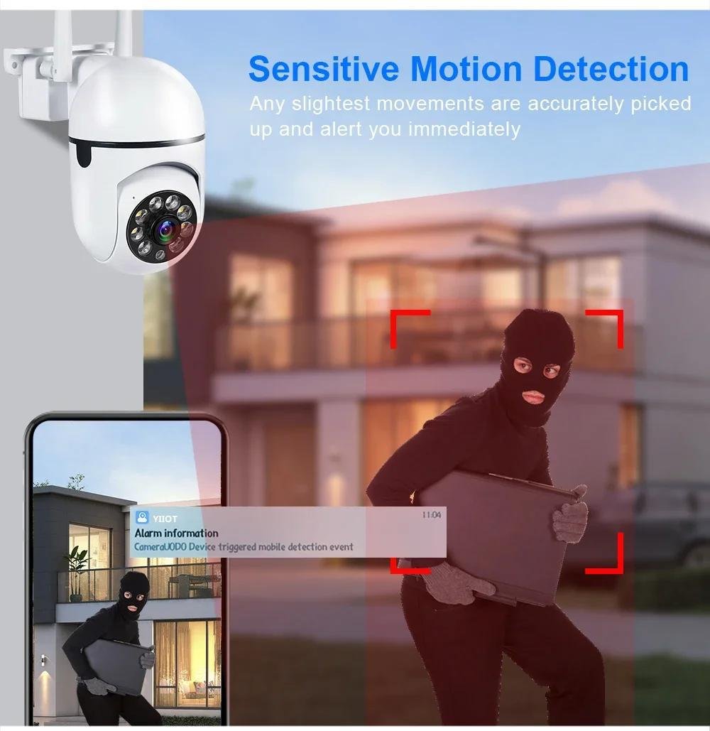 2MP Wireless Security PTZ Camera with Wifi for Outdoor Use, Featuring 4X Zoom, AI Human Tracking, Two-Way Audio, And HD Night Vision in Color. - Image 18