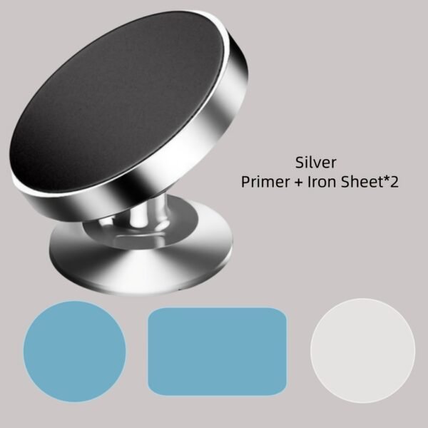 Universal Aluminum Alloy Car Phone Holder, 360 Degree Rotation, Strong Magnetic Mount, Durable Auto Dashboard Accessory - Image 12