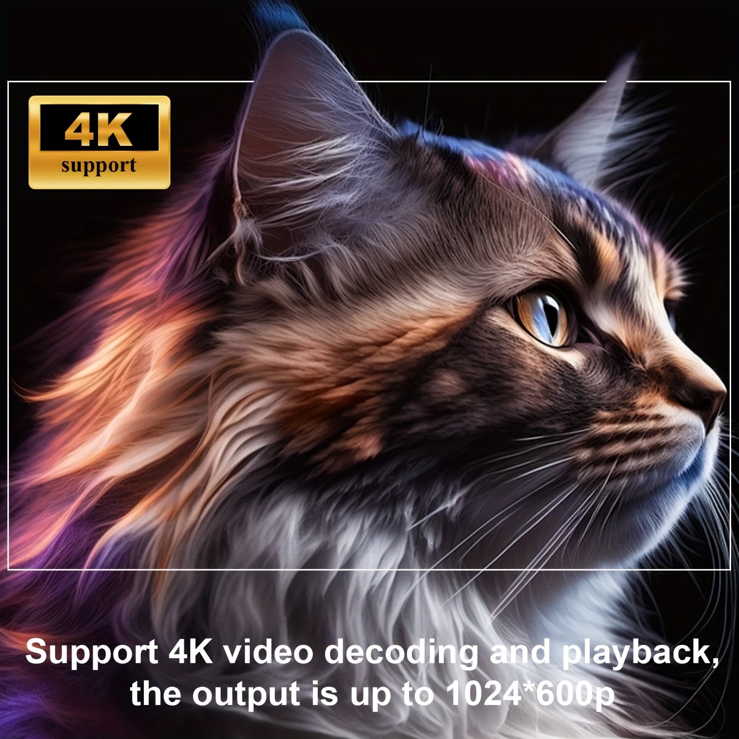 ZRZTM 4K 2025Portable Projector, Home Theater, Mini Projector with External Steering Console, Native 1080P Full HD, Android 11 and WiFi Support, Compatible with TV Stick/USB/Tablet/Windows - Image 8