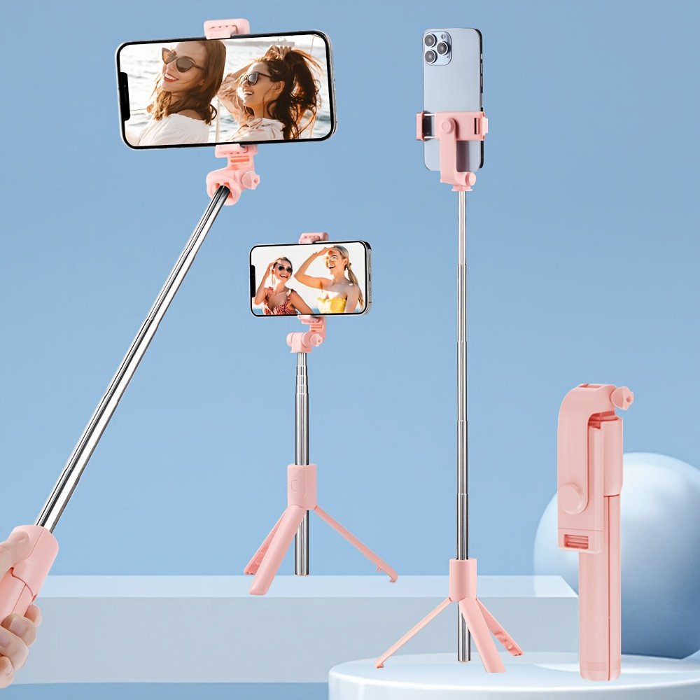 Stable Tripod for Smartphones and Cameras, Anti-Shake Selfie Stick with Desktop Tripod Stand, Indoor/Outdoor Live Streaming, ABS Material, Photography, Selfie Stick - Image 6