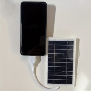 A Portable Solar Power Bank, Compact And Multifunctional Outdoor Charger, Suitable for Travel, Camping, And Emergencies - Charges Mobile Devices, Powers Flashlights And Fans, Equipped with USB Output And LED Indicator.