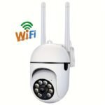 1pc 1080p HD Wireless Security Camera, Indoor/Outdoor Surveillance with Full Color Night Vision, Two-Way Audio, PTZ Control, Humanoid Detection, Remote Monitoring via Mobile App, USB Charging, Wi-Fi Enabled, No Battery Included