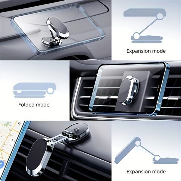 1pc 360 Degree Rotating Magnetic Car Dashboard Mount, Zinc Alloy Universal Adjustable Phone Holder, Ergonomic Memory Foam Wrist Rest, Non-Waterproof, for Office and Gaming - Image 5