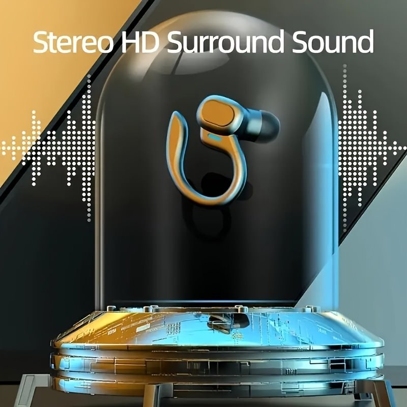 Wireless Earphones with Charging Case, Charging Display Suitable for Smartphones, Stereo Earphones with Microphone, Automatic Pairing, Long-lasting Battery Life - Image 5