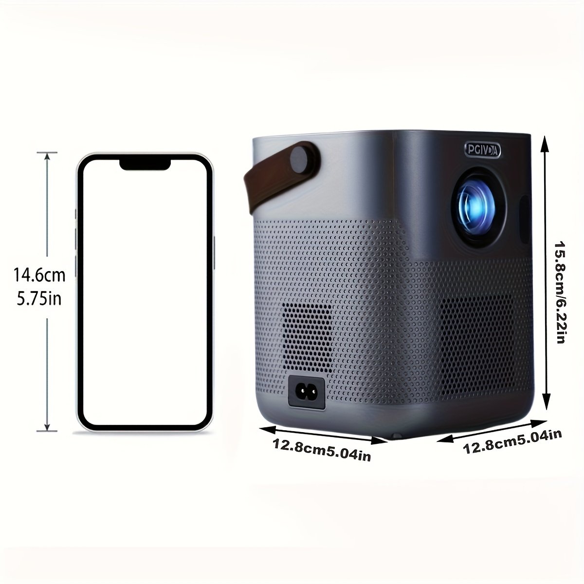 PGIVDA Wireless Projector for Mobile Phone, FHD 1080P Supported Portable Projector Electronic Focus, Max Projection Size 5.59meter - Image 5