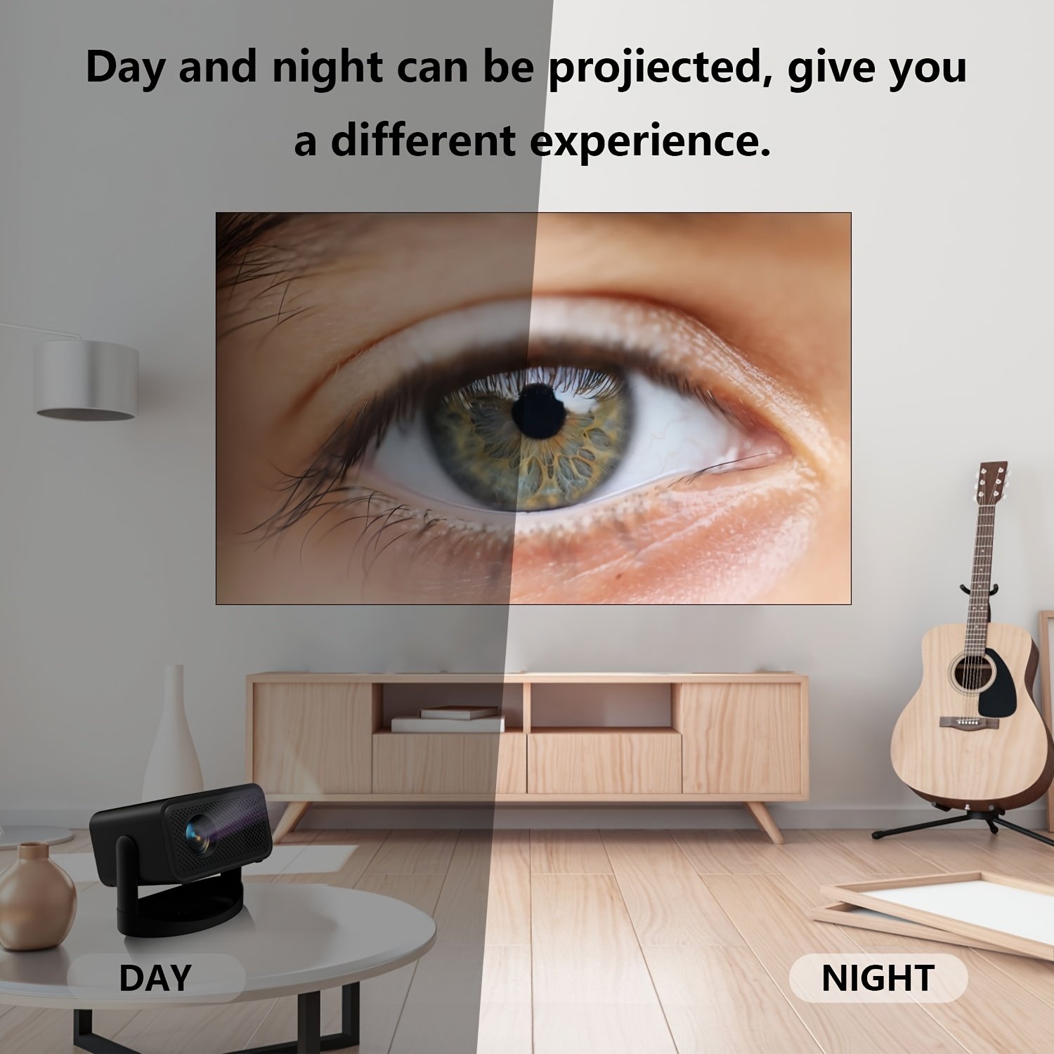 Compact 1080P Mini Projector with Wireless & WiFi - Portable Home Theater for Movies and Videos, USB Interface, Remote Control, Smartphone & Tablet Compatible, 1280x720 HD Resolution, Compact Travel Accessories - Image 7