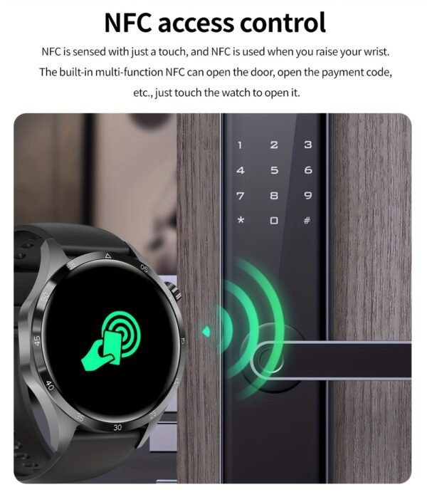 2024 GT4 Pro Smartwatch for Men and Women - 1.53-inch AMOLED HD Screen, 360x360 Resolution, Wireless Calling, NFC, USB Charging, Wireless 5.0, New, Smartwatch, Paearofero - Image 18