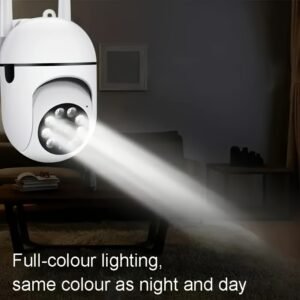 Anyazhineng HD Night Vision Security Camera - 360° WiFi Wireless Surveillance, Two-Way Audio, USB Powered, Indoor/Outdoor Smart Home Camera with Remote Viewing via Mobile, No Battery Needed, Wireless Security Camera