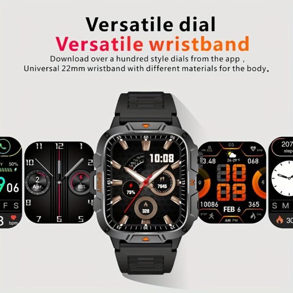 Sports Smart Watch, 4.98cm Smartwatch With LED Lighting, Call Answering, Fitness Tracking With Pedometer, Outdoor Sports Activity Watch For Men/Women - Image 10