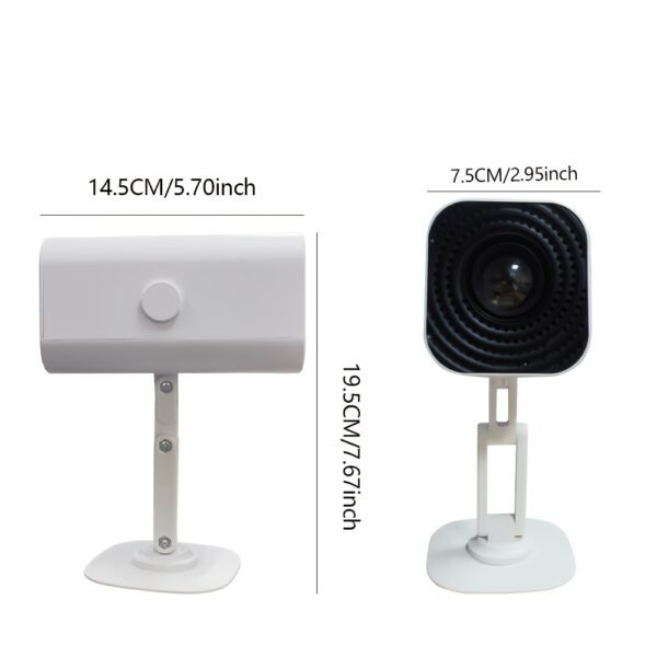 Compact HD Projector 1280x720P, 1800 Lumens, 180° Rotatable, Adjustable Table Mount, USB Powered, Wi-Fi, Built-in Speakers, Button Control, 16:9 Aspect Ratio, Ideal for Home Theater & Outdoor Use, Perfect Gift for Birthdays & Holidays - Image 11