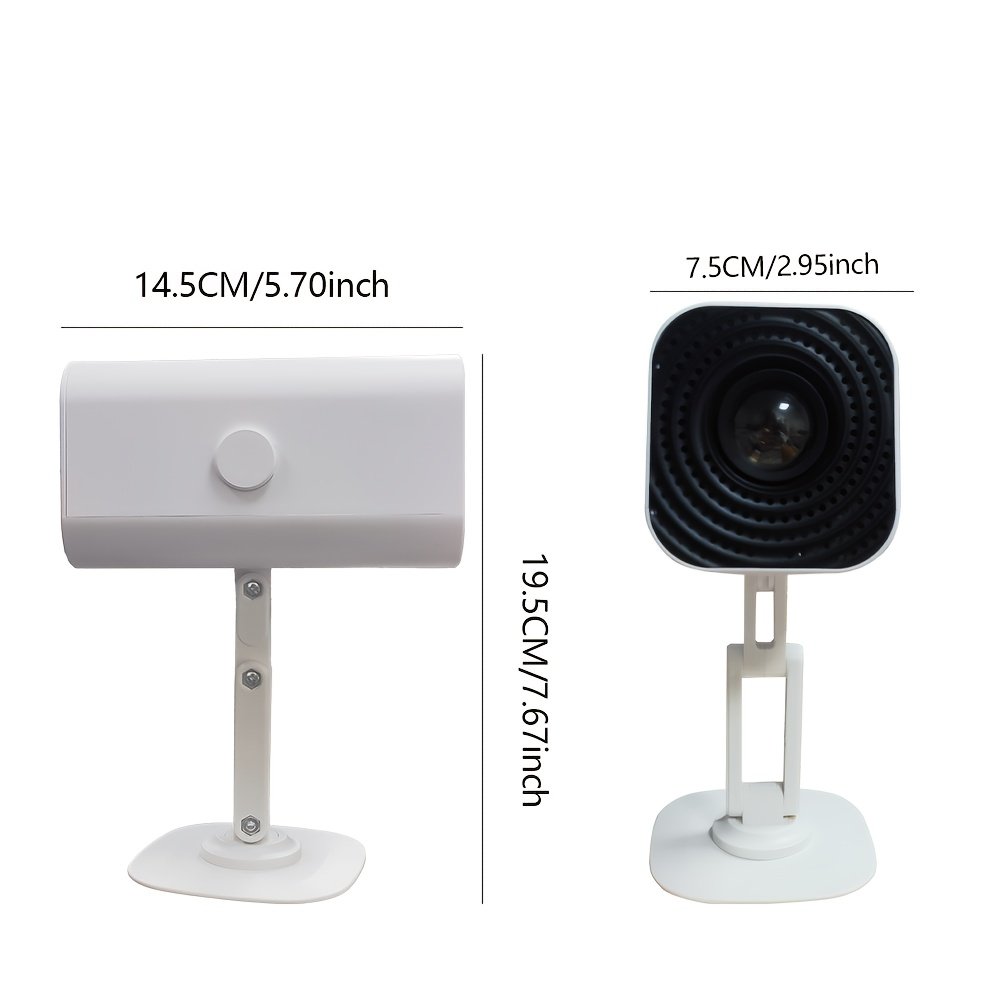 Compact HD Projector 1280x720P, 1800 Lumens, 180° Rotatable, Adjustable Table Mount, USB Powered, Wi-Fi, Built-in Speakers, Button Control, 16:9 Aspect Ratio, Ideal for Home Theater & Outdoor Use, Perfect Gift for Birthdays & Holidays - Image 11