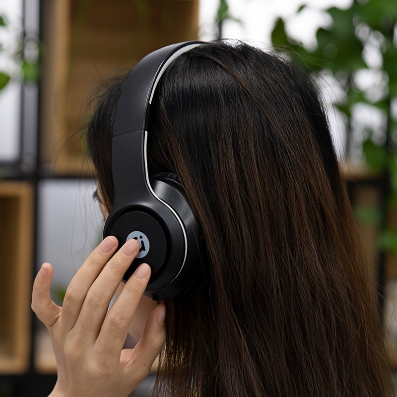 Asus Wireless Headset And Wired Over-Ear Headphones Long Battery Life Stereo Sound Foldable Noise-Cancelling Deep Bass Built-In Mic for Cellphones & Computers Thanksgiving Black Friday Christmas Holiday Gifts -Anime/Animal/Television/Movie Theme - Image 5