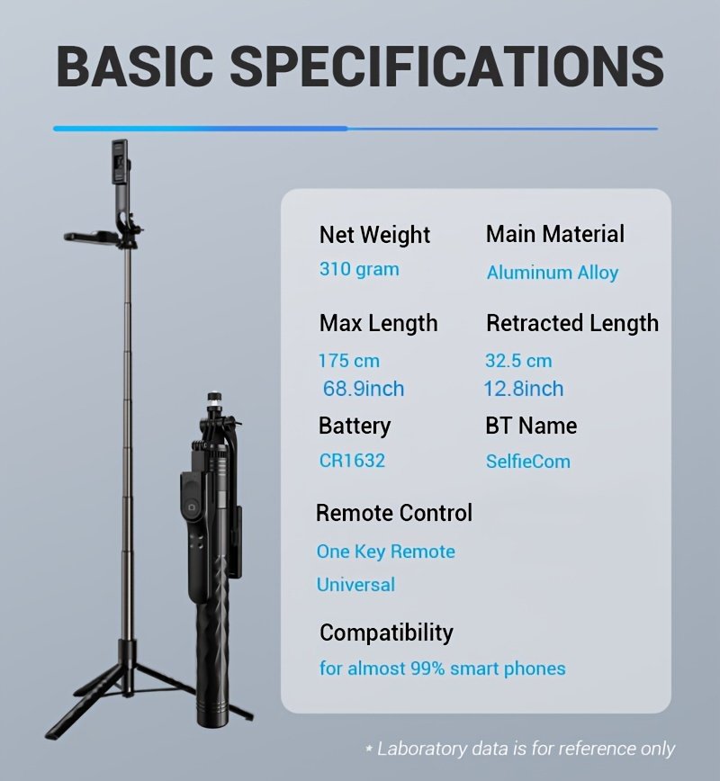 Smartphone Wireless Selfie Stick Tripod, Telescopic Rod, Floor Stand, Handheld Stabilizer, Suitable For Travel Selfie, Live Streaming - Image 18