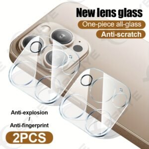 2pcs XREDYE Tempered Glass Camera Lens Protector for iPhone, Full Coverage, Anti-Scratch, Explosion-Proof, Fingerprint Resistant, Glossy Finish, with for 16/16 Pro/16 Plus, 16 Pro Max, 15 Pro, 15 Plus, 15 Pro Max, 14 Plus, 14 Pro/Pro Max, 13 Pro/13/13 Pro
