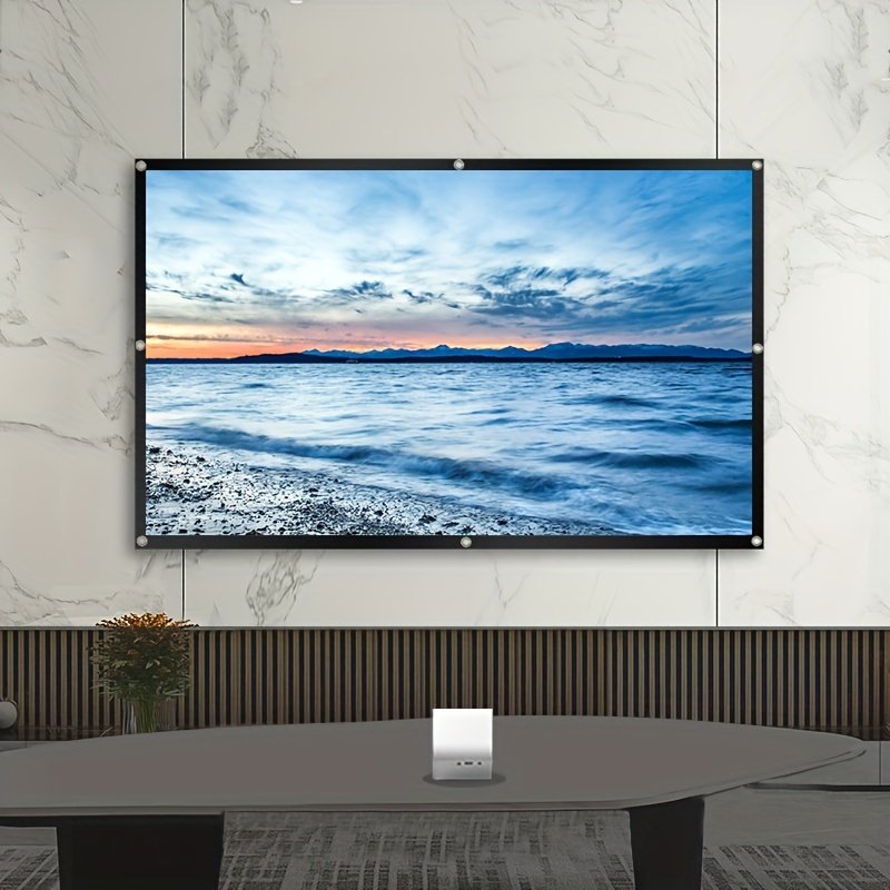 Double-sided projection viewing with 4K soft screen, 152.4/182.88/213.36/254.0/304.8/381.0 cm, space saving, easy to clean, projection screen can be ironed for bedrooms, living room movies, large screen fabric - Image 6
