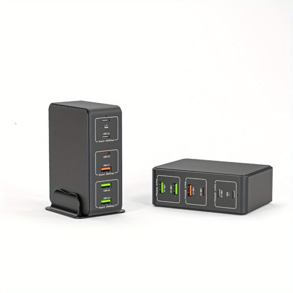 1pc FastChargePro 120W 6-Port USB Charger with 3 USB-C & 3 USB-A Ports, Multi-Device Fast Charging Station, Universal Compatibility, European Plug, 110V/220V Power Supply, for iPhone, iPad & More - Image 11