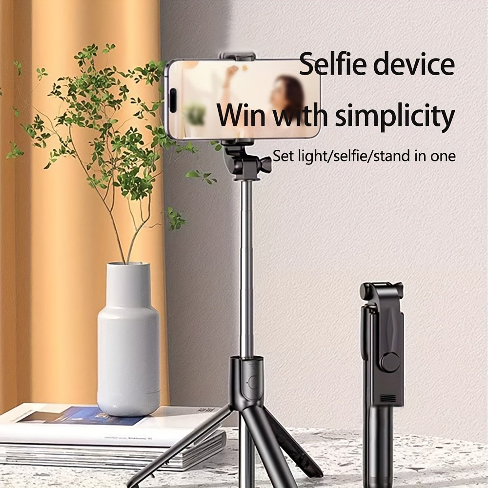 Selfie Stick with 360° Rotation: Mini Travel Portable, Wireless Remote Control, Stable Video Recording, and Design - Image 11