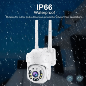 Teruhal Outdoor WiFi Security Camera - Waterproof, Auto-Tracking with 360° Panoramic View, Full Color Day & Night, Human Motion Detection, Two-Way Audio, USB Powered