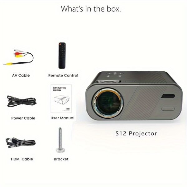 VEXY Full HD 1080P Portable Projector with Wi-Fi and BT 5G, Table Mount Home Theater, LCD Display, 3000+ Lumen, 16:9 Aspect Ratio, Remote Control, Wireless Connectivity, Compatible with HDTV, USB, IOS, Android, European Two-pin Plug, 220-240V Power Supply - Image 5
