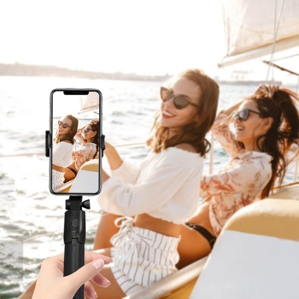 Versatile 3-in-1 Mobile Phone Selfie Stick Tripod with 360° Rotation - Ideal for Photography, Vlogging & Live Streaming | Compact, Lightweight & Travel-Friendly with Wireless Remote, Anti-Shake Feature, Compatible with All Smartphones, Selfie Stick for Ph - Image 11