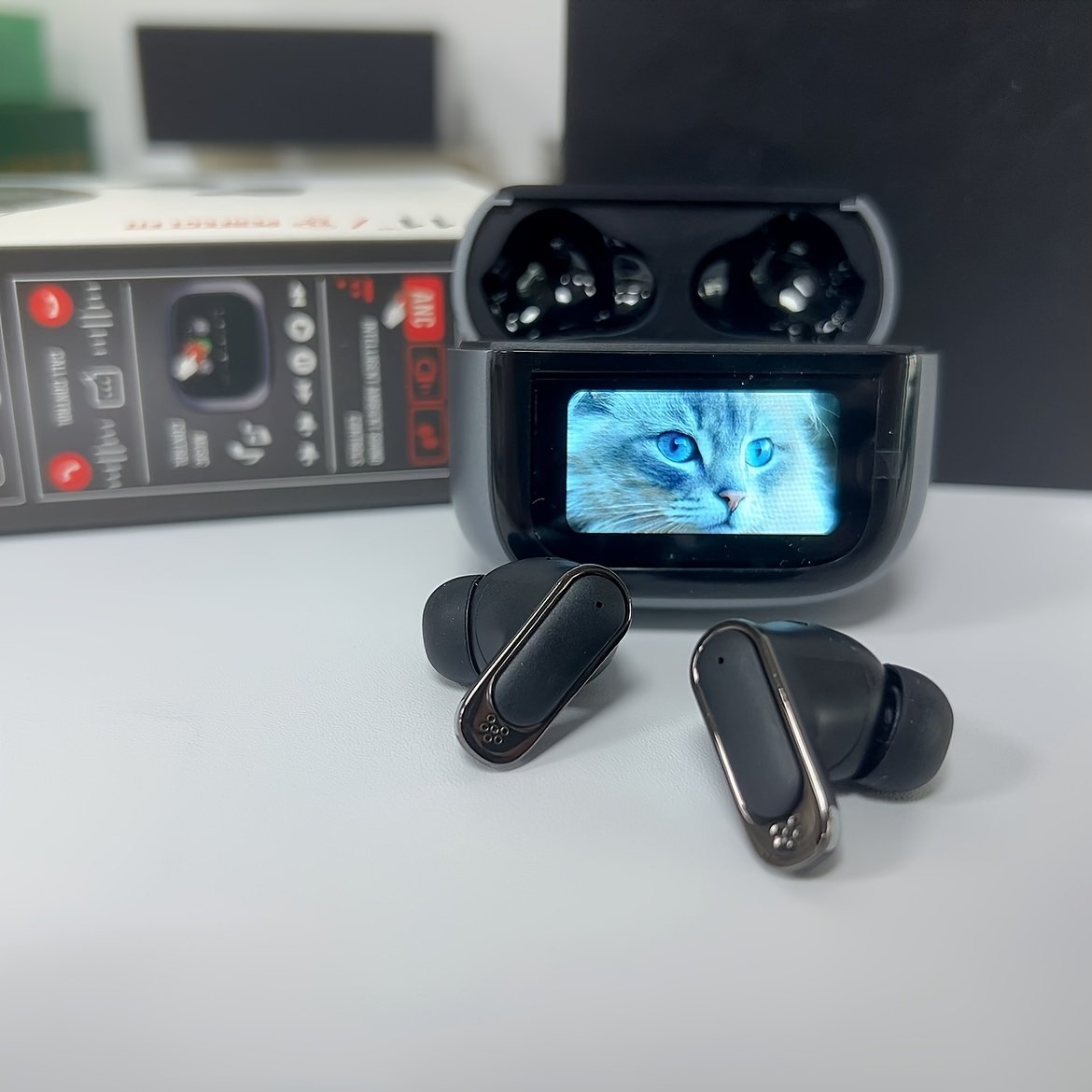 2024 Upgraded Wireless Earbuds, Touch Control Semi-Open-Back In-Ear Headphones, BT5.4 High Fidelity Sound, Non-Waterproof, Compatible with Apple, Huawei, Samsung - 300mAh Lithium Polymer Battery, Type-C Charging, 1-10W Power Range - Image 4