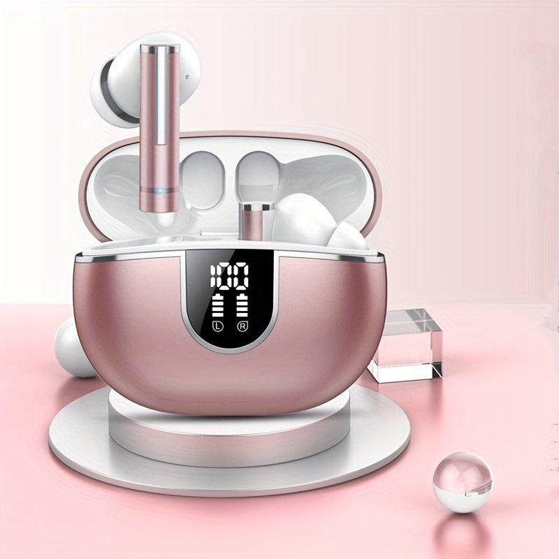 Wireless Earbuds With 40H Playtimes Charge Case, Wireless 5.3 Headphones, Deep Bass, Running Earphones With 4-Mic Clear Call, LED Display, In Ear Headphones For Work/Gym - Image 6