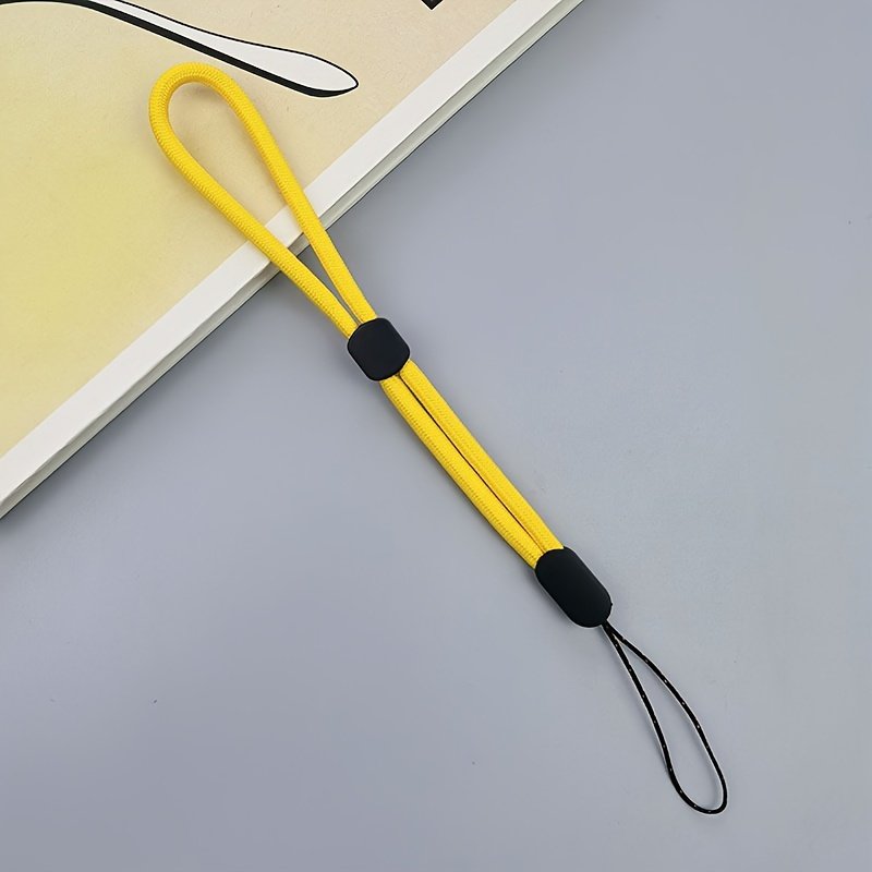 Solid Color Short Mobile Phone Lanyard, Adjustable Lanyard, Water Cup, Flashlight Pendant, Accessories, Thick Wrist Rope, Anti-lost Lanyard - Image 12
