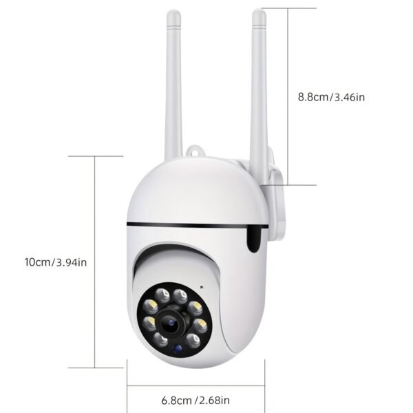 HD Wireless Home Security Camera - Full Color Night Vision, Human Detection & Alerts, 24/7 Monitoring, Wi-Fi Enabled, USB Powered, Indoor, Mobile Detection, Connection Anytime And Anywhere - Image 2