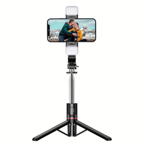 1pc Selfie Stick With Two Fill Light, Selfie Stick With Upgraded Tripod, Extra Long 45 Inch Flexible Phone Tripod With Detachable Remote Compatible With IPhone 14/14 Pro/13/13 Pro/12/12 Pro/11/11 Pro/XS Max/XS/XR/X/8/7 And Android Smartphones - Image 7