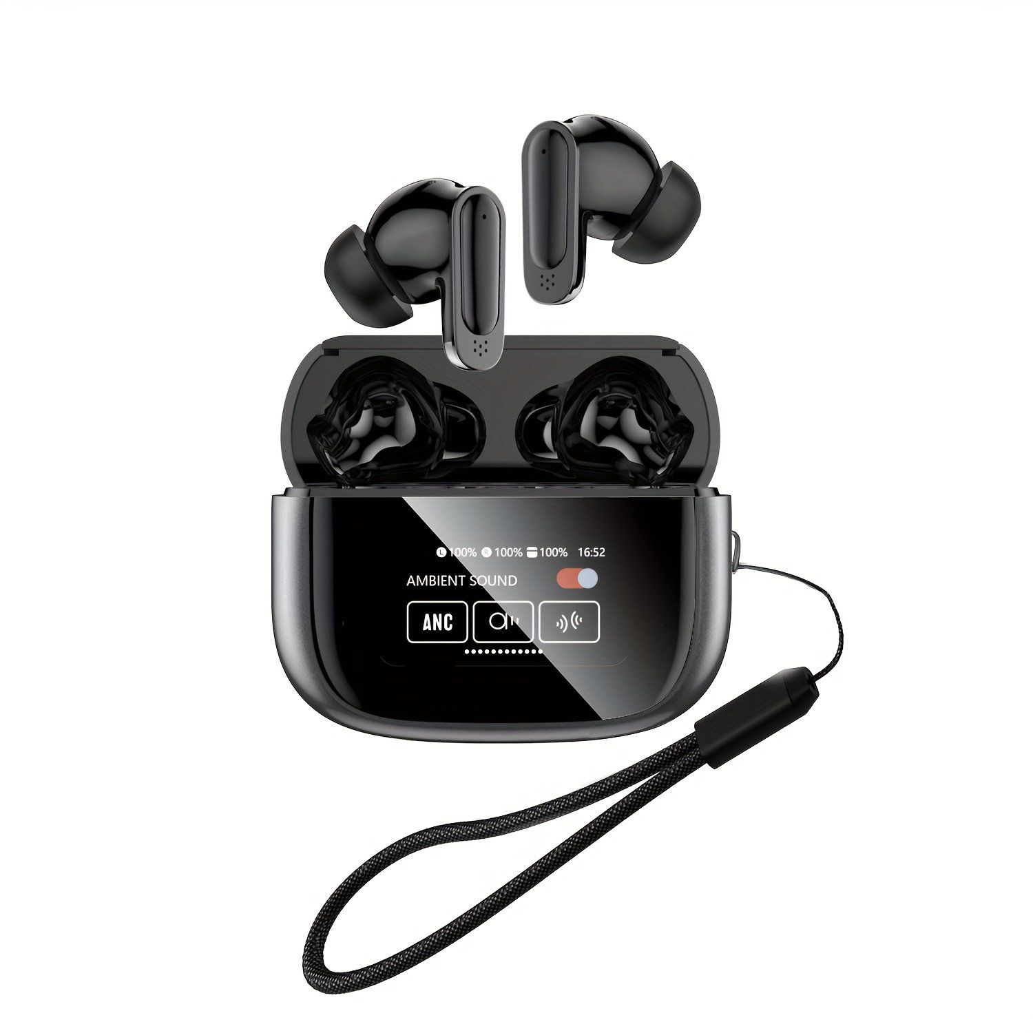 2024 Upgraded Wireless Earbuds, Touch Control Semi-Open-Back In-Ear Headphones, BT5.4 High Fidelity Sound, Non-Waterproof, Compatible with Apple, Huawei, Samsung - 300mAh Lithium Polymer Battery, Type-C Charging, 1-10W Power Range - Image 5