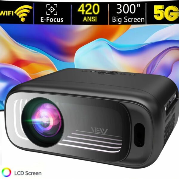 VEXY HD Projector, 1080P Native High-Definition Picture Quality, 420 ANSI Lumens, Supports 4K, Electronic Focusing, Home Theater Video Projector, Suitable for Home Bedrooms, Compatible with TV Sticks/Smartphones/Hdtv/Usb/Laptops - Image 11