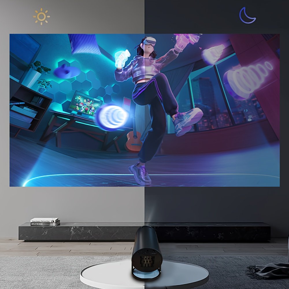 Y300 Compact 720P Mini Projector - USB Powered, Portable & Compatible with iOS/Android Smartphones, Supports Power Banks for On-the-Go Movie Night, Sleek Design, Perfect Christmas Gift, Carry, Immediate Upgrade, Professional Visual Experience - Image 10